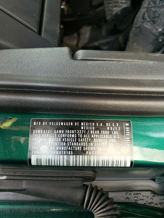 2017 VOLKSWAGEN BEETLE S/S 3VW517AT8HM819185