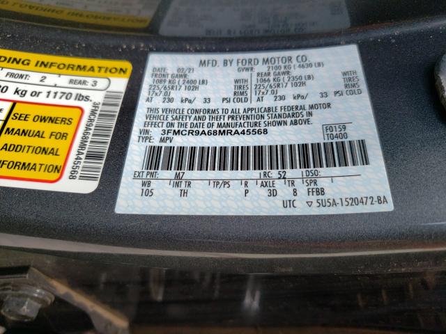2021 FORD BRONCO SPO 3FMCR9A68MRA45568