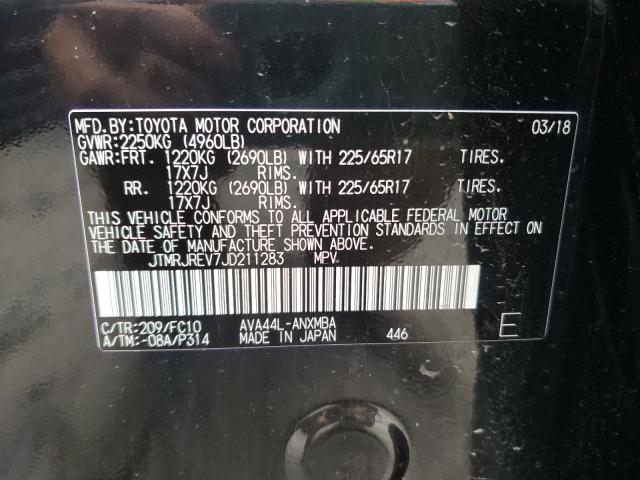 2018 TOYOTA RAV4 HV LE JTMRJREV7JD211283
