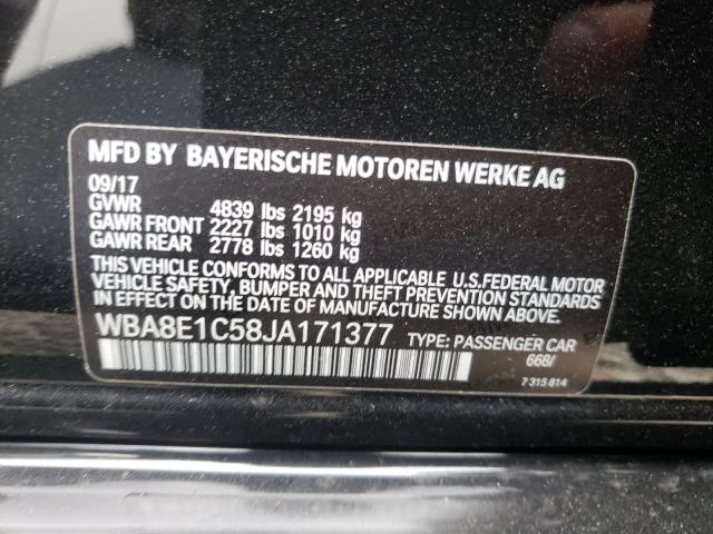 2018 BMW 330E WBA8E1C58JA171377