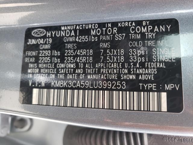 2020 HYUNDAI KONA LIMIT KM8K3CA59LU399253