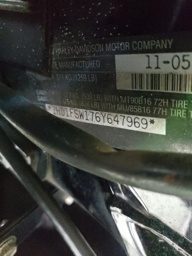2006 HARLEY-DAVIDSON FLTRI 1HD1FSW176Y647969