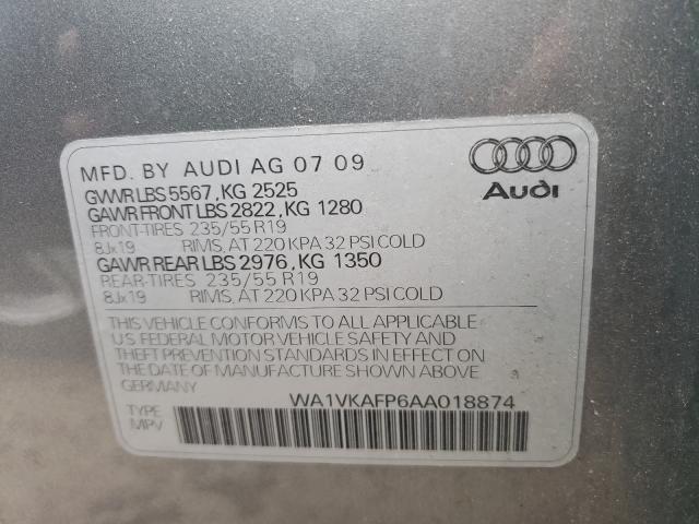 2010 AUDI Q5 PRESTIG WA1VKAFP6AA018874