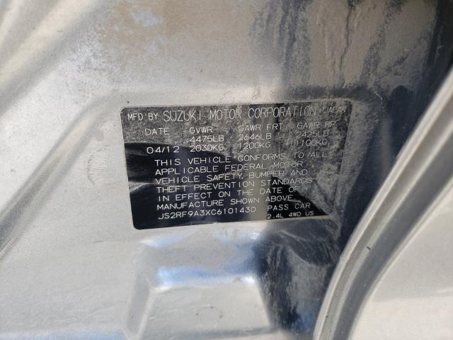 2012 SUZUKI KIZASHI SE JS2RF9A3XC6101430