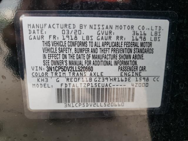 2020 NISSAN KICKS SR 3N1CP5DV2LL520660