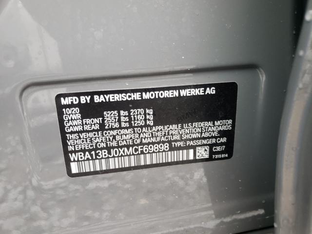 2021 BMW 530 XI WBA13BJ0XMCF69898