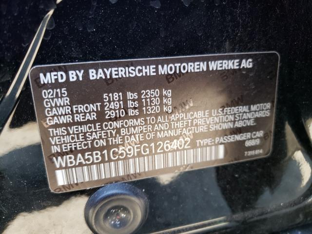 2015 BMW 535 I WBA5B1C59FG126402
