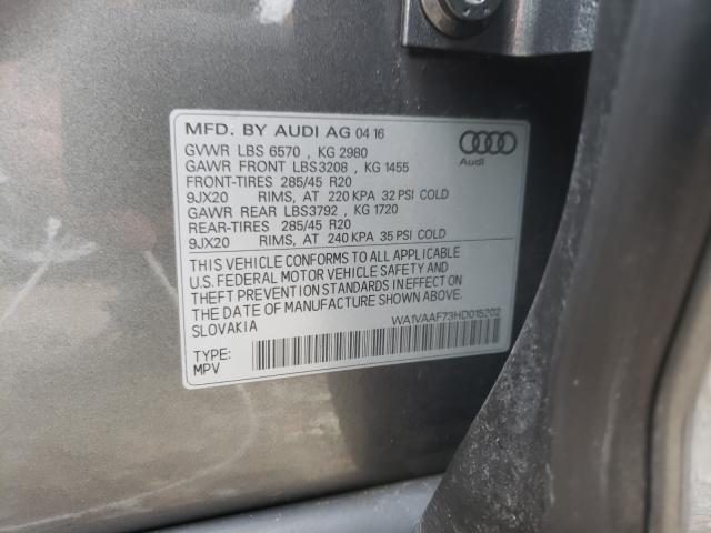 2017 AUDI Q7 PRESTIG WA1VAAF73HD015202