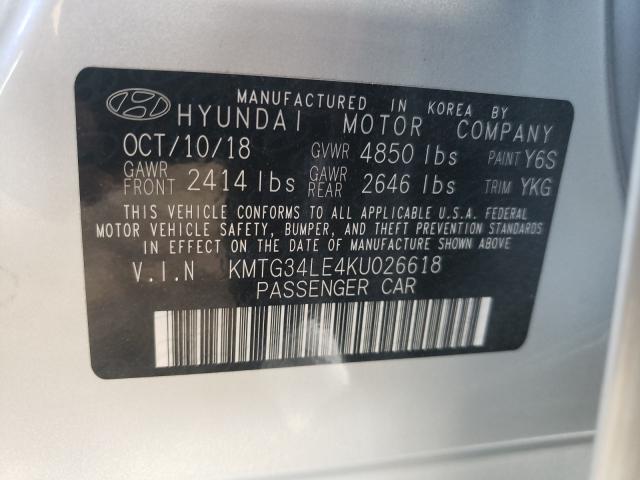 2019 GENESIS G70 PRESTI KMTG34LE4KU026618