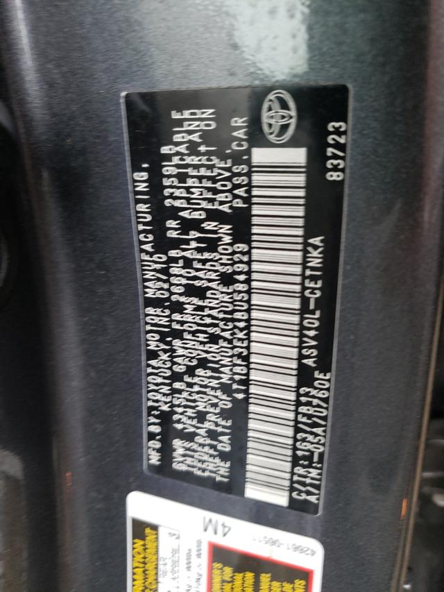 2011 TOYOTA UK 4T1BF3EK4BU584929