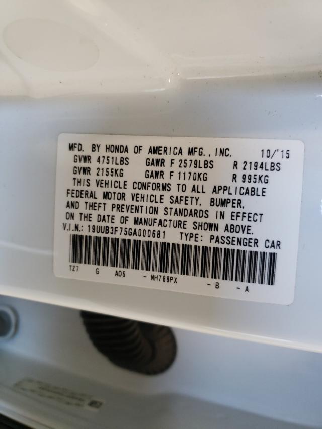 2016 ACURA TLX ADVANC 19UUB3F75GA000681