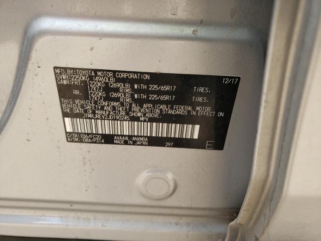 2018 TOYOTA RAV4 HV LE JTMRJREV2JD190245