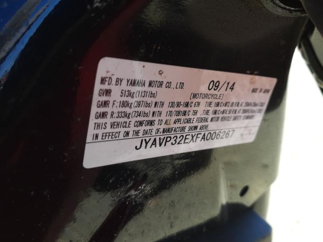 2015 YAMAHA XVS1300 CT JYAVP32EXFA006267