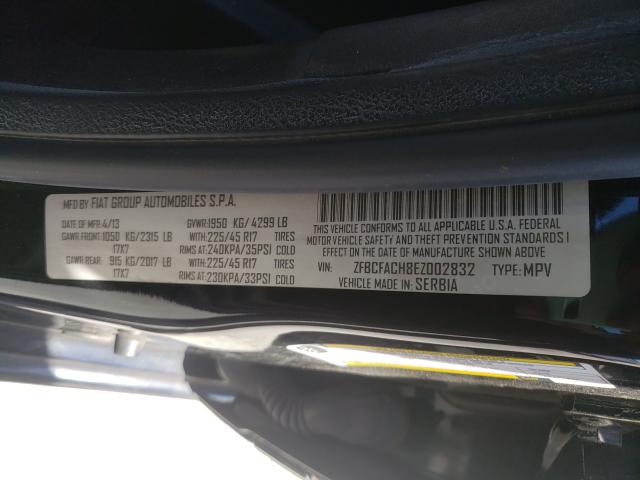 2014 FIAT 500L LOUNG ZFBCFACH8EZ002832