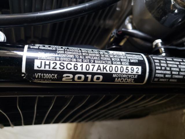 2010 HONDA VT1300 CX JH2SC6107AK000592
