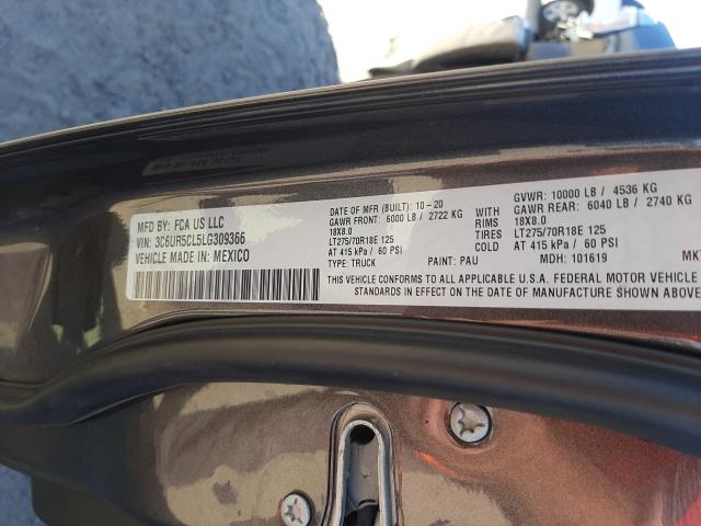 2020 RAM 2500 TRADE 3C6UR5CL5LG309366