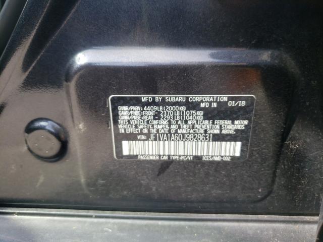 2018 SUBARU WRX JF1VA1A60J9828631