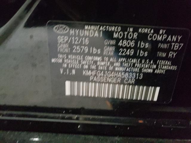 2017 HYUNDAI AZERA KMHFG4JG4HA583313