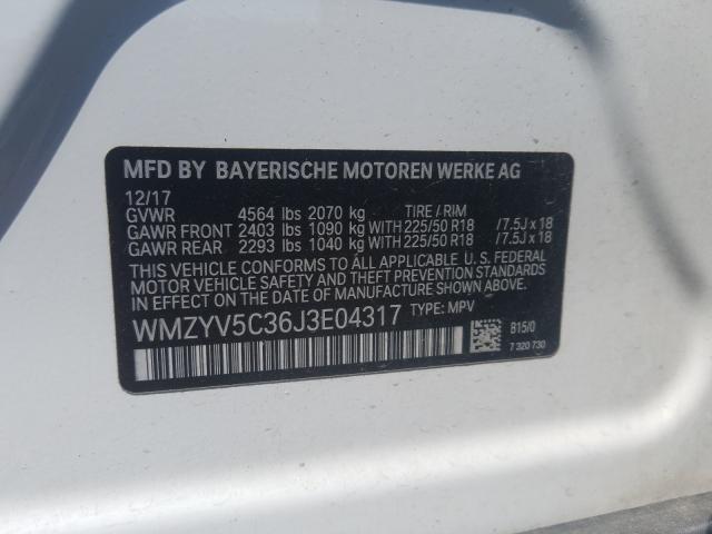 2018 MINI COOPER COU WMZYV5C36J3E04317