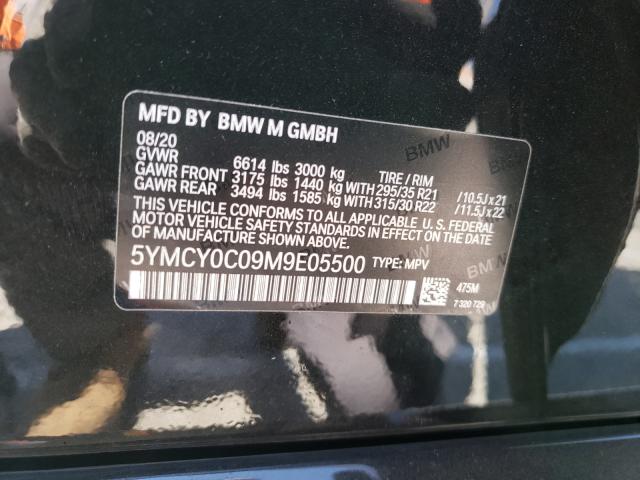2021 BMW X6 M 5YMCY0C09M9E05500