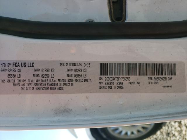 2015 DODGE CHARGER PO 2C3CDXKT6FH796358
