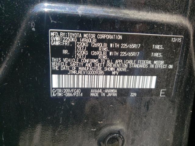 2016 TOYOTA RAV4 HV XL JTMRJREV1GD009385