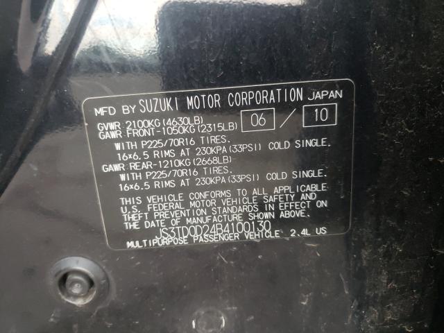 2011 SUZUKI GRAND VITA JS3TD0D24B4100130