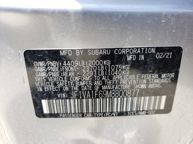2021 SUBARU WRX PREMIU JF1VA1F69M8800877