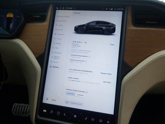 2021 TESLA MODEL X 5YJXCDE48MF308193