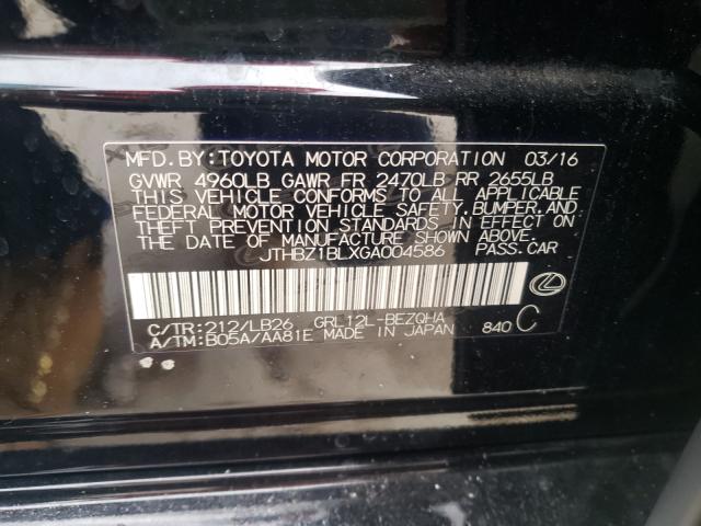 2016 LEXUS GS 350 BAS JTHBZ1BLXGA004586