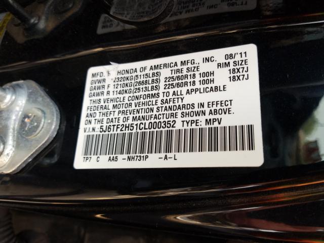 2012 HONDA CROSSTOUR 5J6TF2H51CL000352