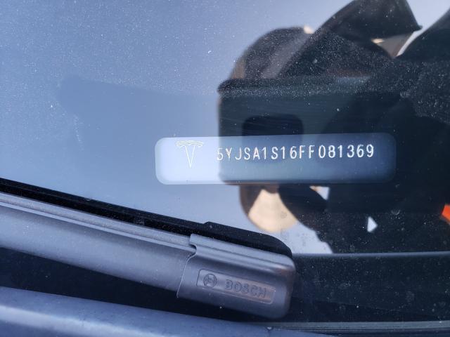 2015 TESLA MODEL S 70 5YJSA1S16FF081369