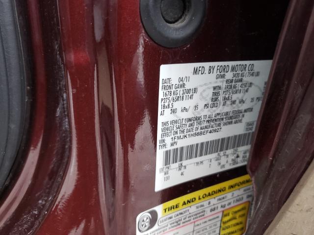 1FMJK1H56BEF40927 Ford Expedition 2011. Фото: 9