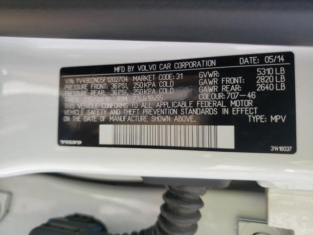 2015 VOLVO XC70 T6 PL YV4902ND5F1202704