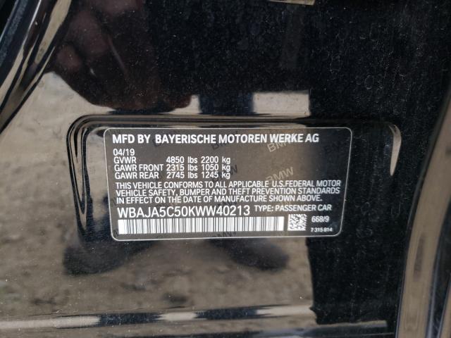 2019 BMW 530 I WBAJA5C50KWW40213