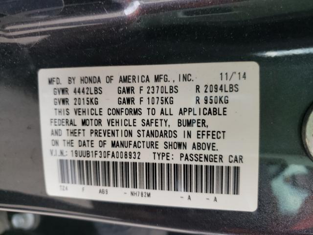2015 ACURA TLX 19UUB1F30FA008932