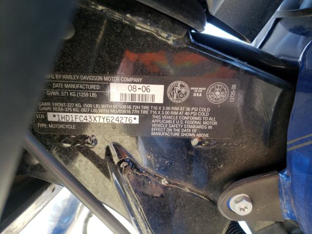 2007 HARLEY-DAVIDSON FLHTCUI 1HD1FC43X7Y624276