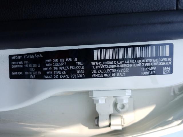 2015 JEEP RENEGADE T ZACCJBCT5FPB31522