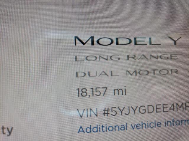 2021 TESLA MODEL Y 5YJYGDEE4MF076502