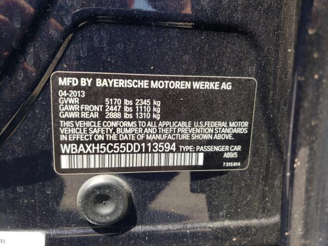 2013 BMW 528I WBAXH5C55DD113594