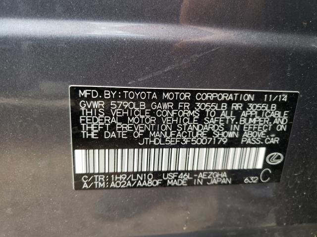2015 LEXUS LS 460L JTHDL5EF3F5007179