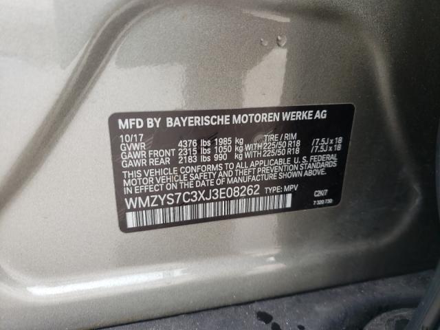 2018 MINI COOPER COU WMZYS7C3XJ3E08262