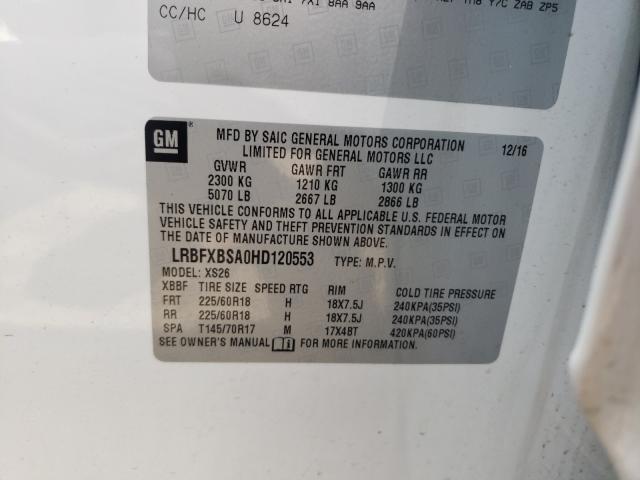 2017 BUICK ENVISION E LRBFXBSA0HD120553