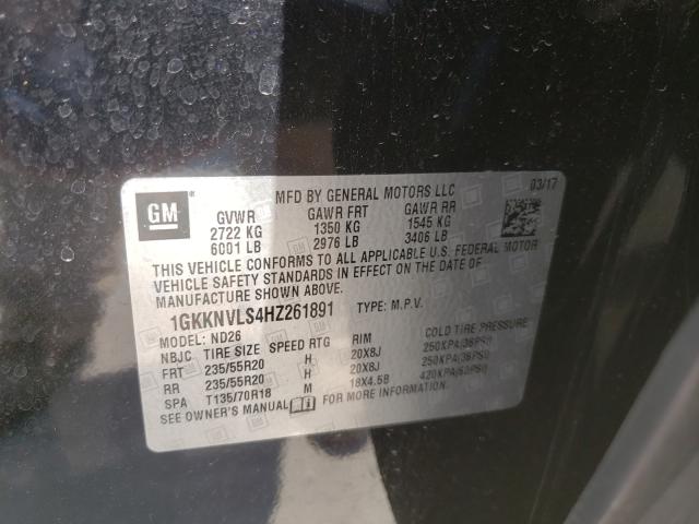2017 GMC ACADIA ALL 1GKKNVLS4HZ261891