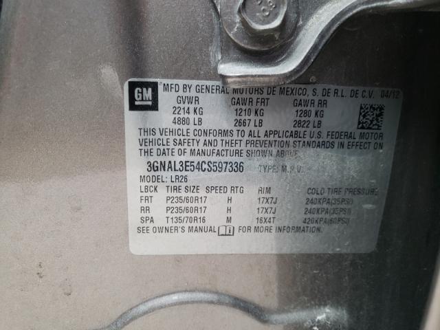 2012 CHEVROLET CAPTIVA SP 3GNAL3E54CS597336