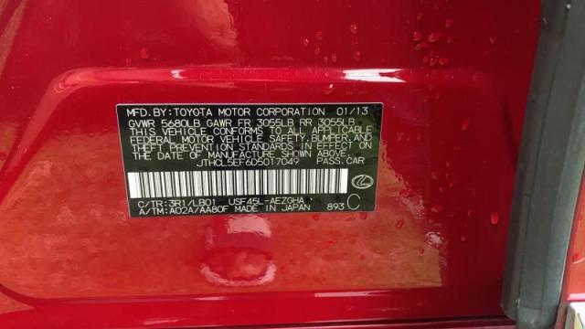 2013 LEXUS LS 460 JTHCL5EF6D5017049