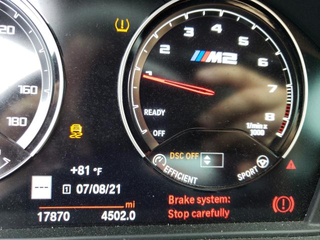 2019 BMW M2 COMPETI WBS2U7C50KVJ07626