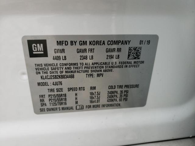 2019 BUICK ENCORE SPO KL4CJ2SB2KB834468