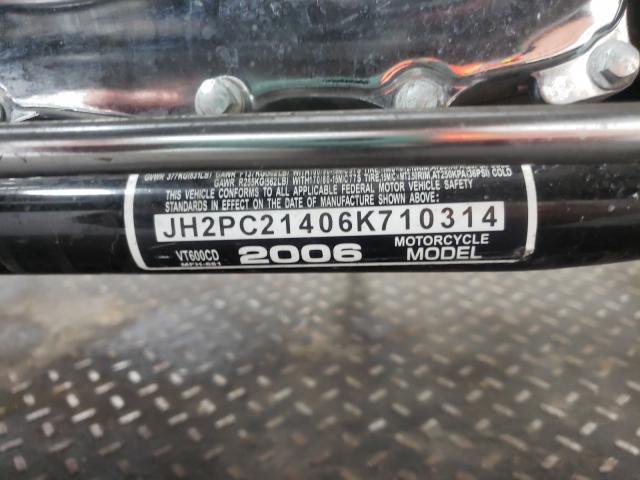2006 HONDA VT600 CD JH2PC21406K710314