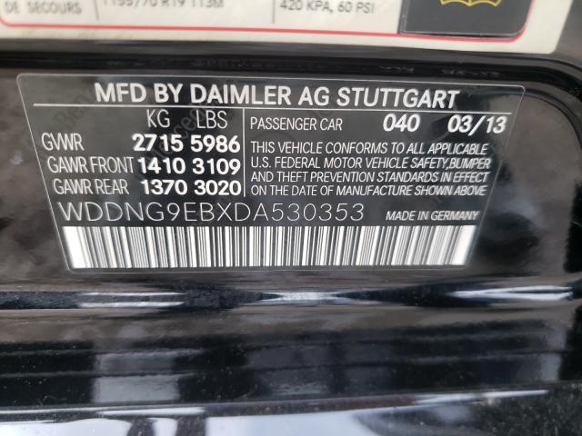 2013 MERCEDES-BENZ S550 4MATI WDDNG9EBXDA530353